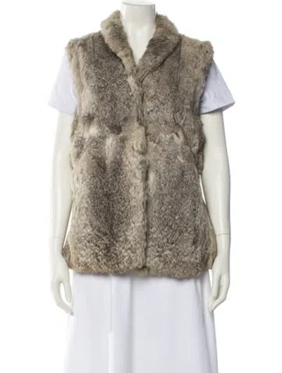Pre-owned Fur Faux  Jacket In Multi