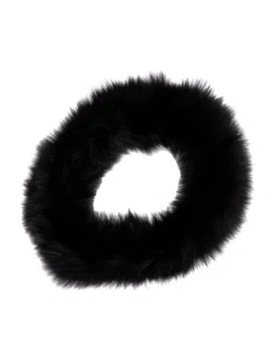 Pre-owned Fur Faux  Snood In Black