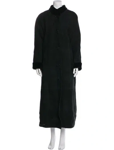 Pre-owned Fur Faux  Vest In Black