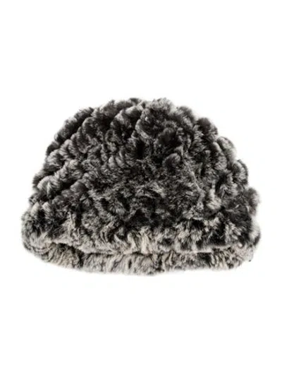 Pre-owned Fur Felt Beanie Hat In Multi