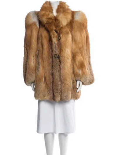 Pre-owned Fur Fox  Coat In Brown/neutrals