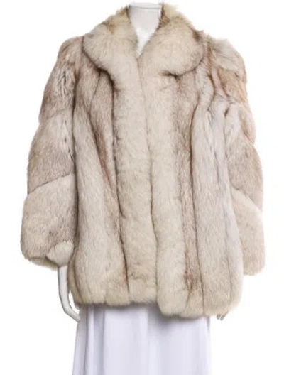 Pre-owned Fur Fox  Coat In Neutral