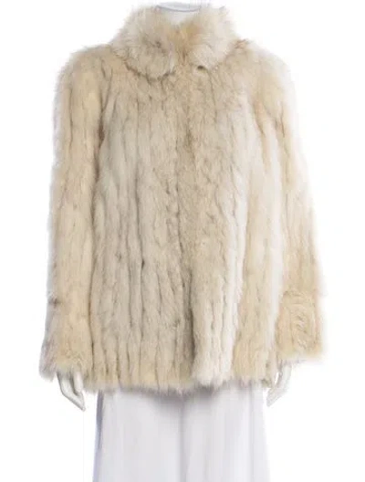 Pre-owned Fur Fox  Coat In Neutral