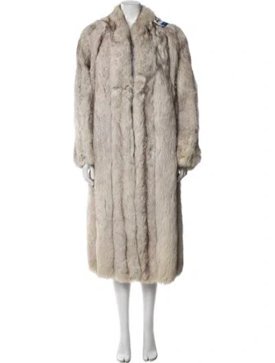 Pre-owned Fur Fox  Coat In Neutral
