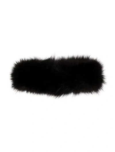 Pre-owned Fur Fox  Hat Band In Black