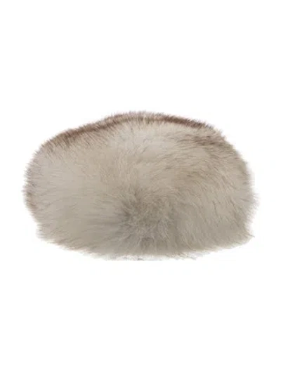 Pre-owned Fur Fox  Hat In Brown