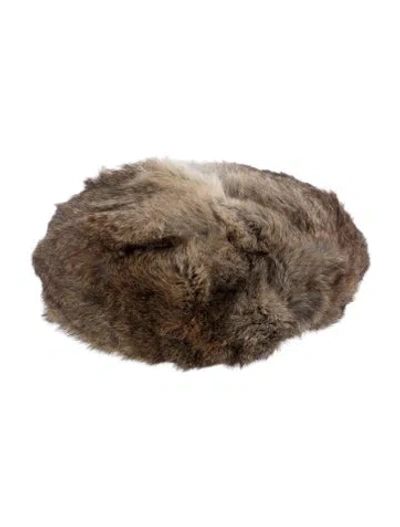 Pre-owned Fur Fox  Hat In Brown