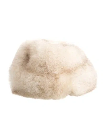 Pre-owned Fur Fox  Hat In Neutrals