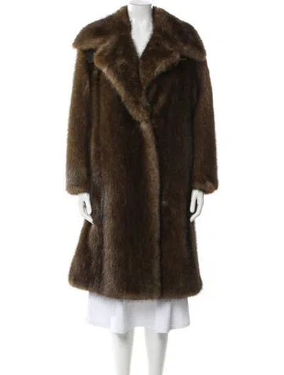 Pre-owned Fur Fox  Jacket In Brown