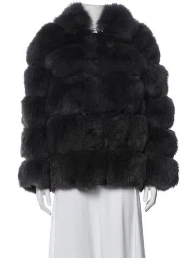 Pre-owned Fur Fox  Jacket In Grey