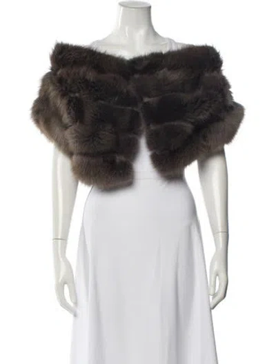 Pre-owned Fur Fox  Jacket In Multi