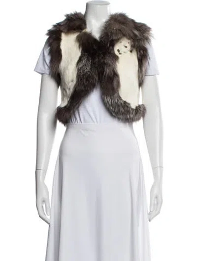 Pre-owned Fur Fox  Jacket In Multi