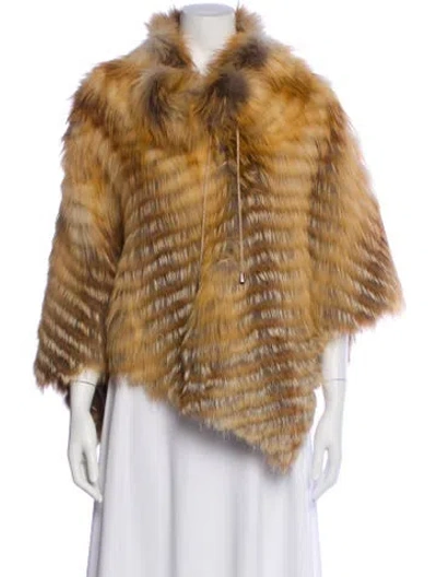 Pre-owned Fur Fox  Jacket In Neutral