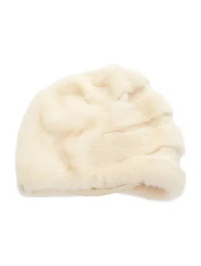 Pre-owned Fur Fox Hat In Neutrals