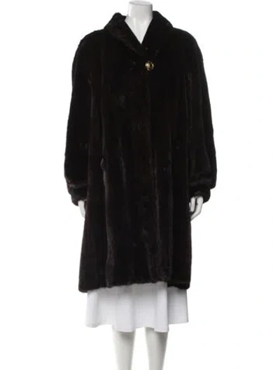 Pre-owned Fur Coat In Black
