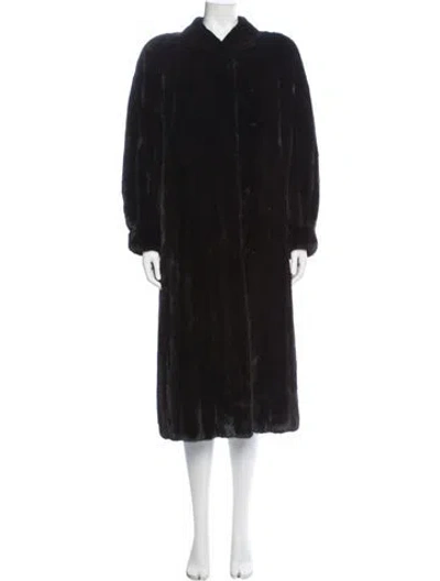 Pre-owned Fur Coat In Black