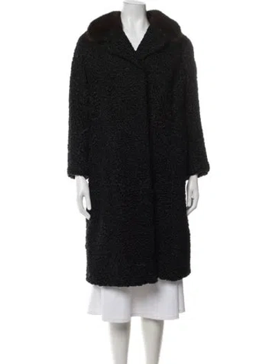 Pre-owned Fur Coat In Black