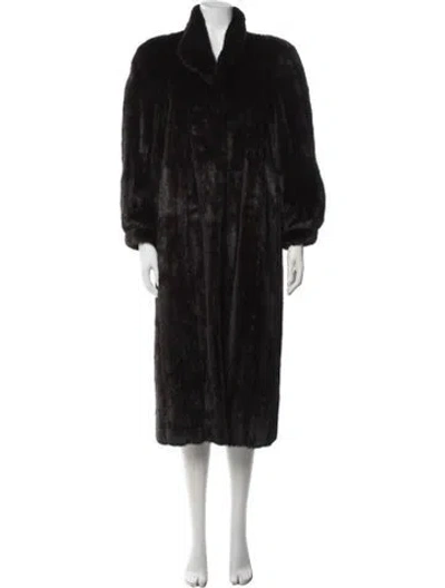 Pre-owned Fur Coat In Black