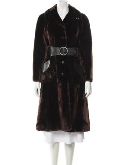 Pre-owned Fur Coat In Black