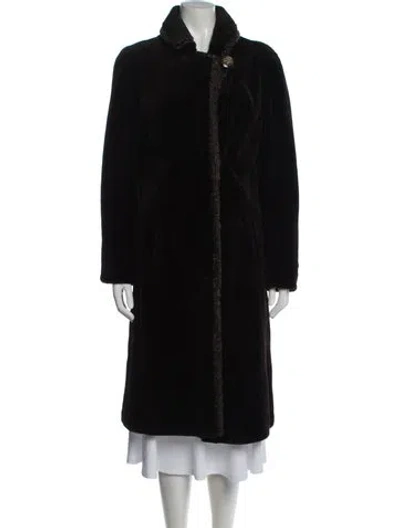 Pre-owned Fur Coat In Black