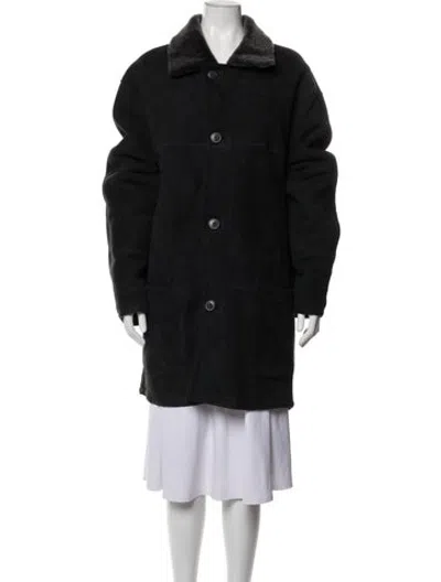 Pre-owned Fur Coat In Black