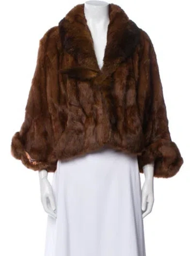 Pre-owned Fur Coat In Brown
