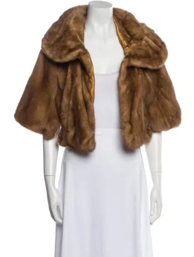 Pre-owned Fur Coat In Brown