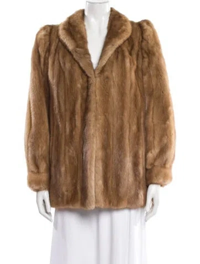 Pre-owned Fur Coat In Brown
