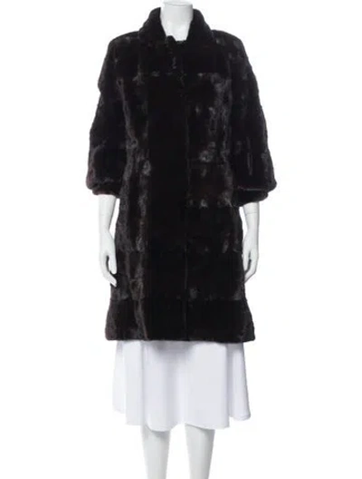 Pre-owned Fur Coat In Brown