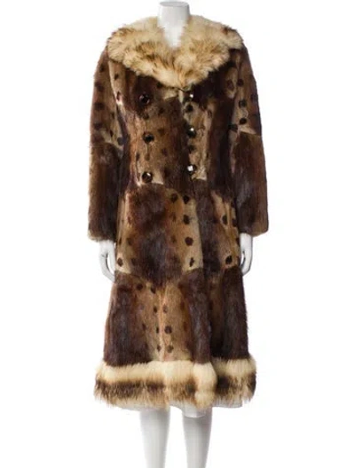 Pre-owned Fur Coat In Brown