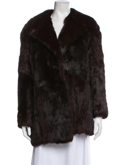 Pre-owned Fur Coat In Brown