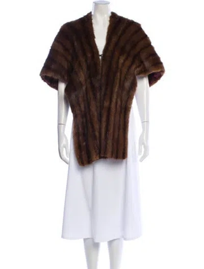 Pre-owned Fur Coat In Brown