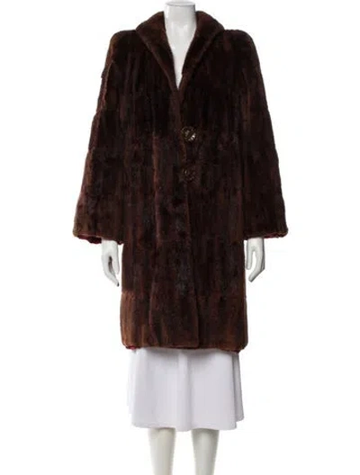 Pre-owned Fur Coat In Brown