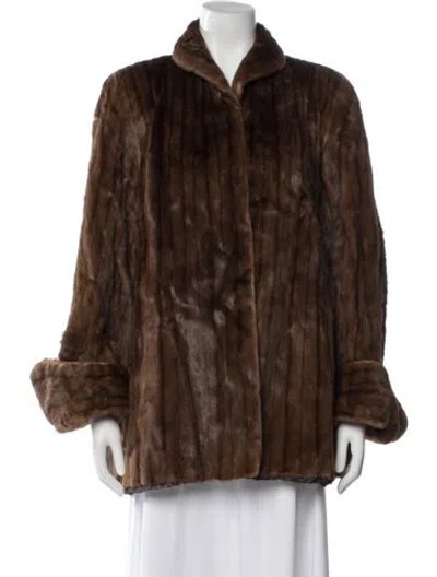 Pre-owned Fur Coat In Brown