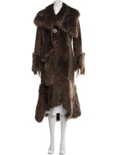 Pre-owned Fur Coat In Brown