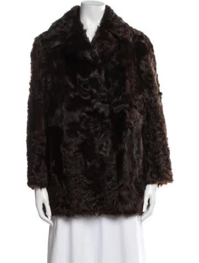 Pre-owned Fur Coat In Brown