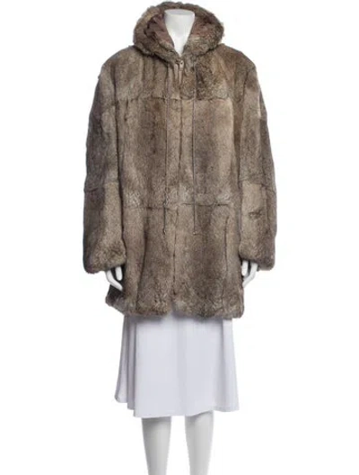 Pre-owned Fur Coat In Brown