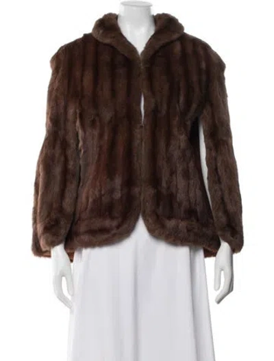 Pre-owned Fur Coat In Brown