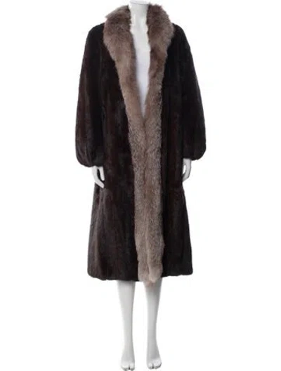 Pre-owned Fur Coat In Brown