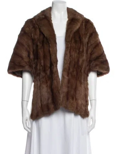 Pre-owned Fur Coat In Brown