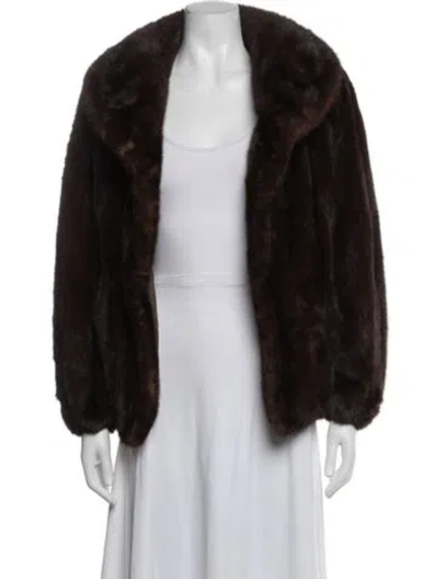 Pre-owned Fur Coat In Brown
