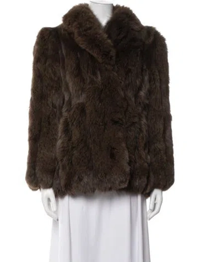 Pre-owned Fur Coat In Brown