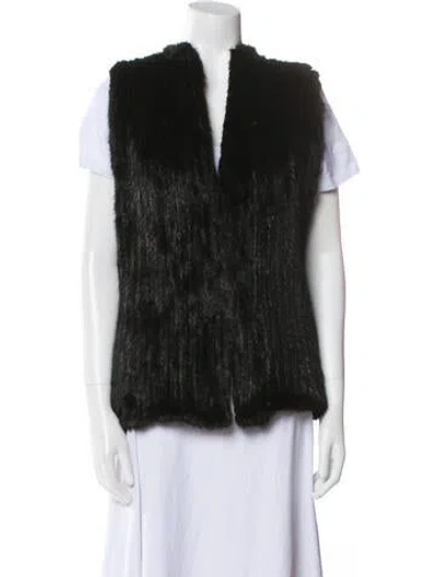 Pre-owned Fur Jacket In Black