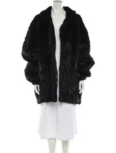 Pre-owned Fur Jacket In Black