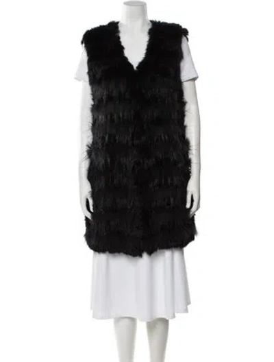 Pre-owned Fur Jacket In Black