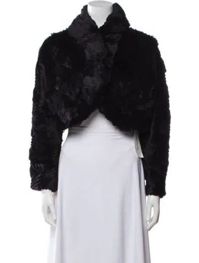 Pre-owned Fur Jacket In Black