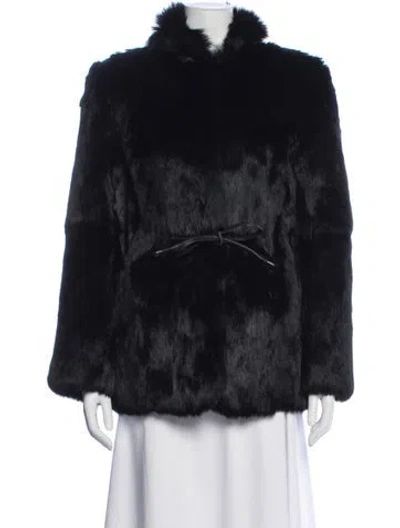 Pre-owned Fur Jacket In Black