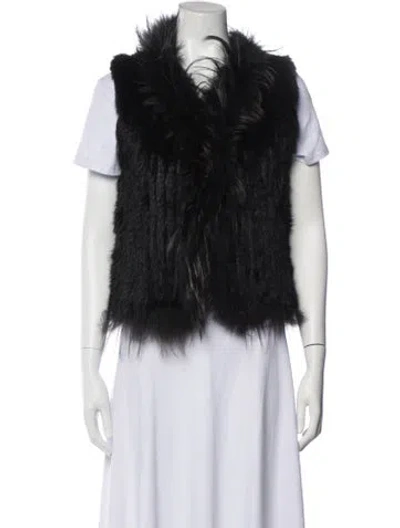 Pre-owned Fur Jacket In Black