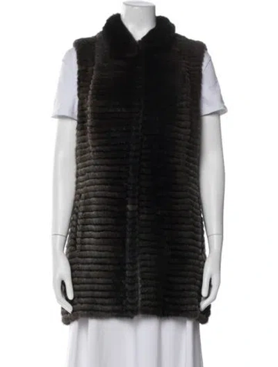 Pre-owned Fur Jacket In Black