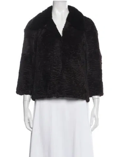 Pre-owned Fur Jacket In Black